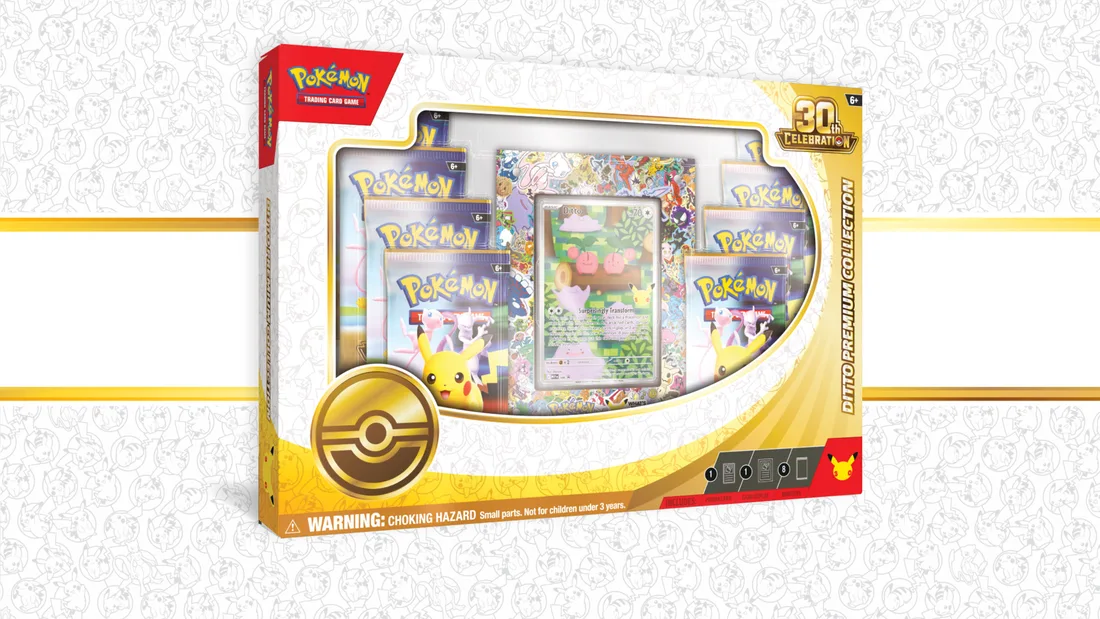 30th Celebration Ditto Premium Collection with an acrylic display stand