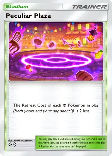 Peculiar Plaza Stadium card from Pokémon TCG Pocket Fantastical Parade