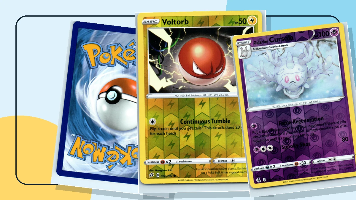 Pokémon cards arranged for a guide to vintage printing differences