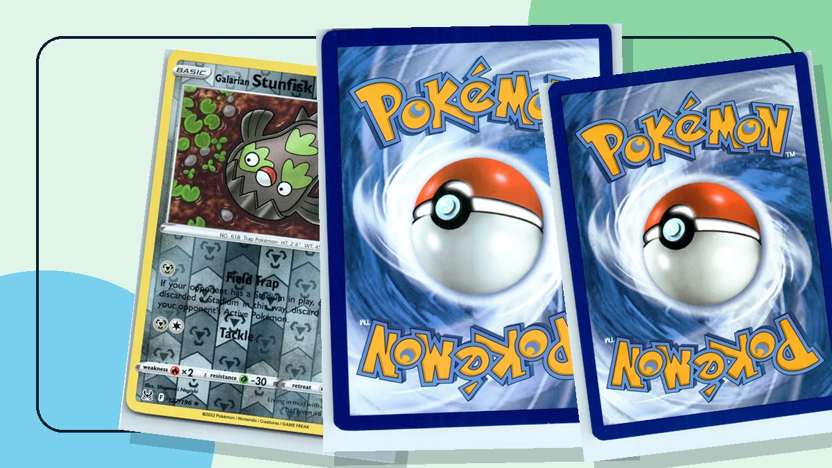 Pokémon cards arranged for a safe storage guide