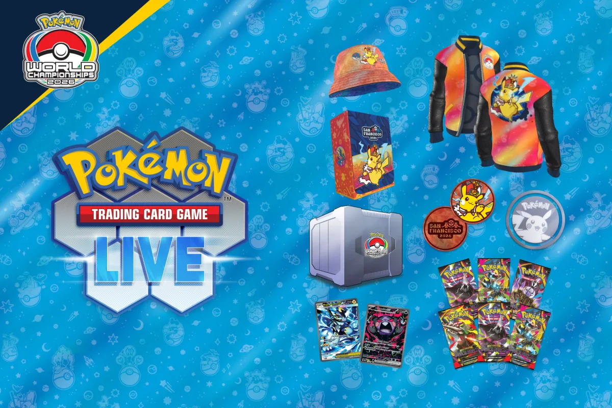 Official Pokémon TCG Live Worlds 2026 rewards graphic